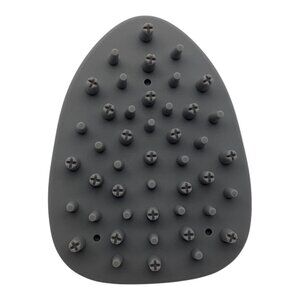 Shampoo Brush Silicone Scalp Massage Hair Care Tool Gray